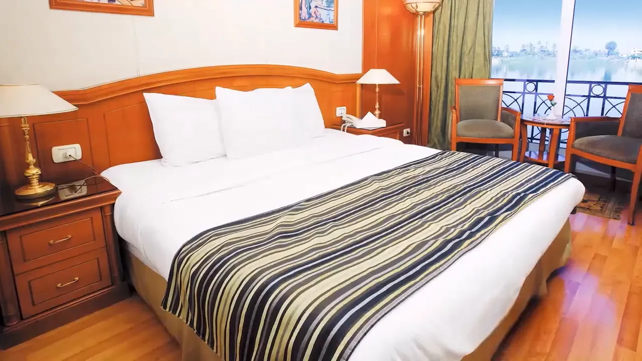 Cabin aboard the MS Emilio Nile Cruise Nile cruise